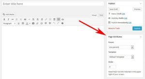 Choose custom page template