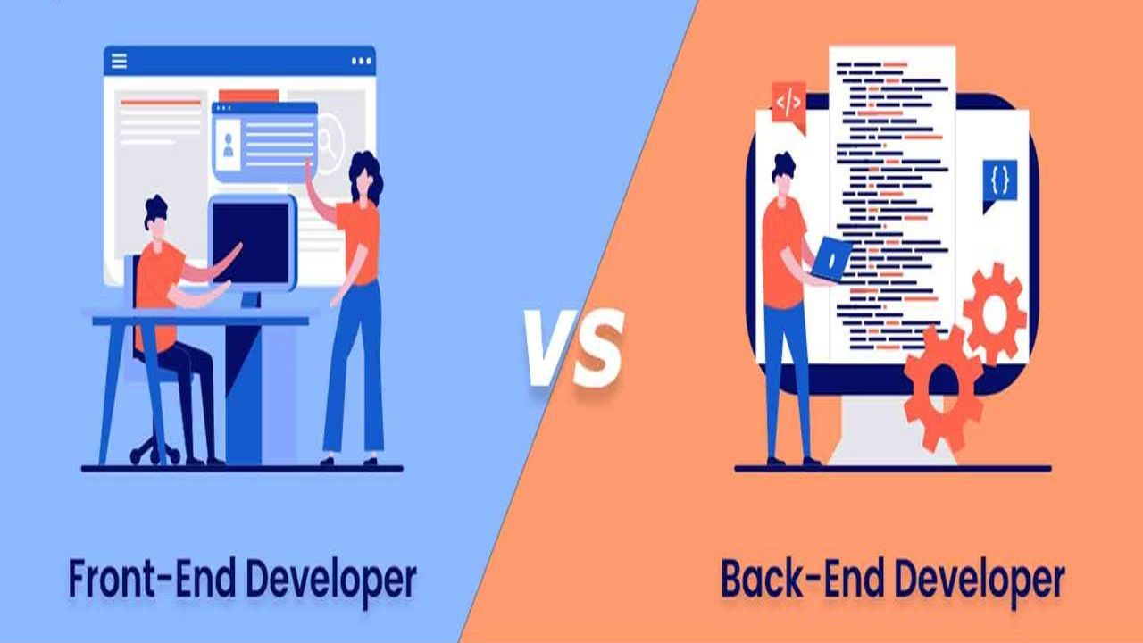 Comparison between front-end and back-end developers