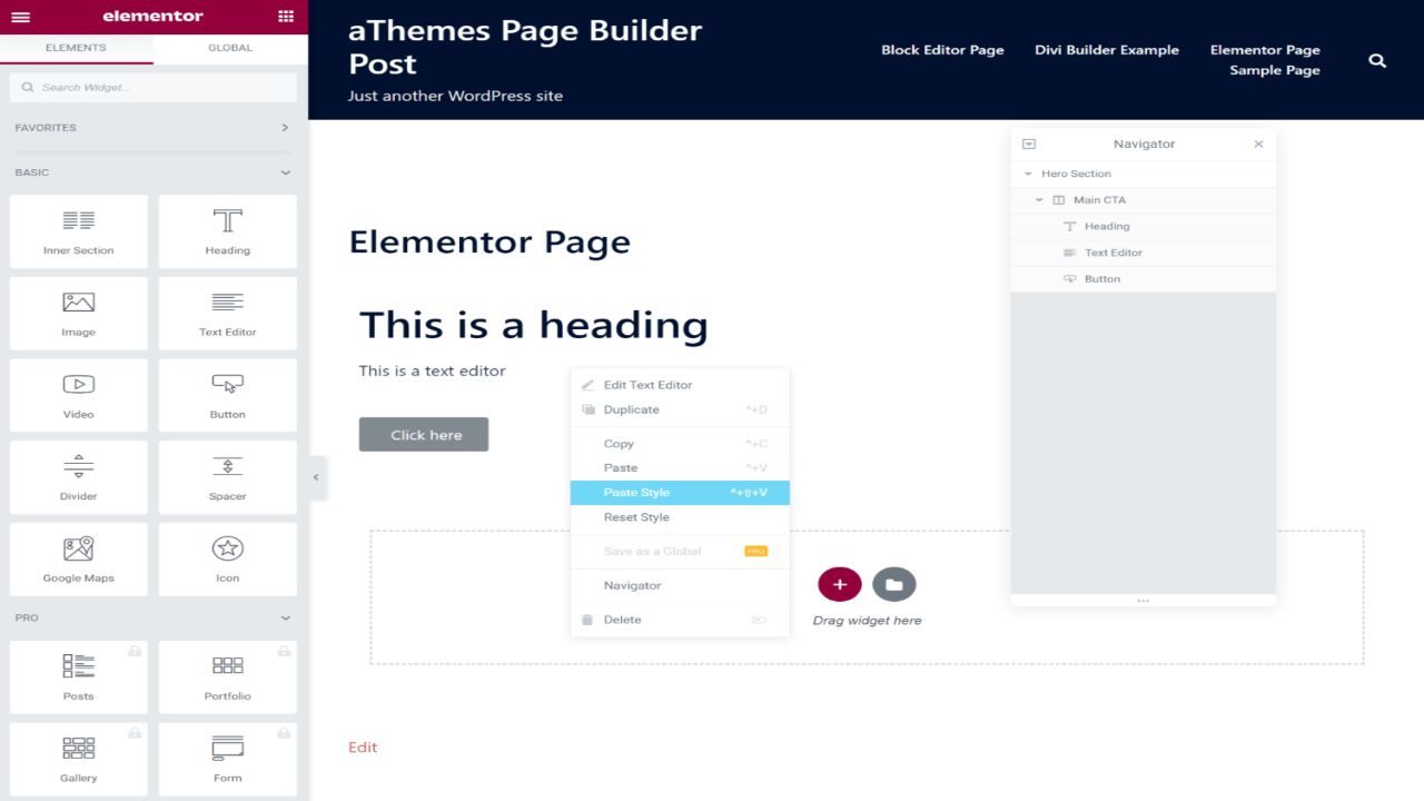 Features of WordPress page builders