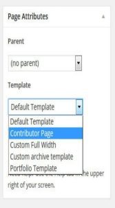 page templates